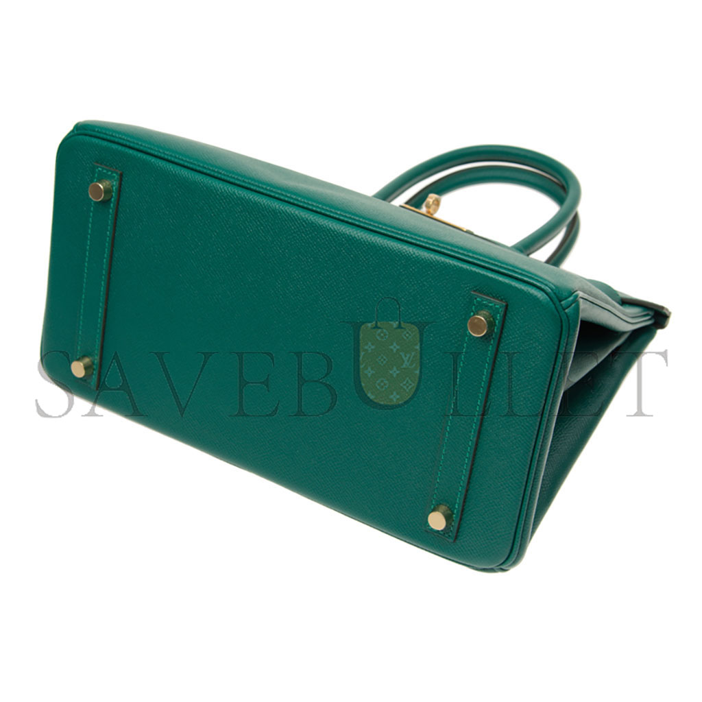 H**mes master birkin 30 epsom velvet green gold buckle bag bk30z6epgp (30*23*15cm)